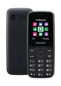 Мобильный телефон Philips Xenium E125 Black