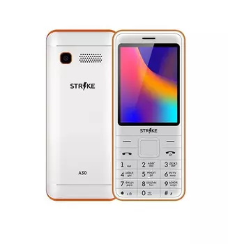 Мобильный телефон STRIKE A30 WHITE ORANGE