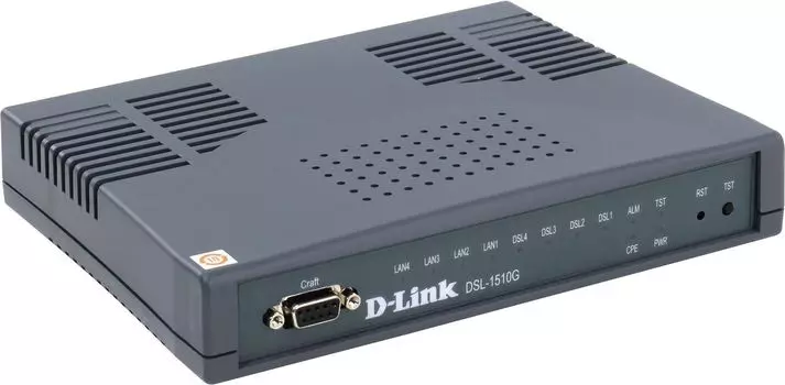 Модем D-Link DSL-1510G RJ-45 черный