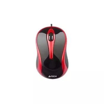 Мышь A4Tech N-350 Black-Red USB