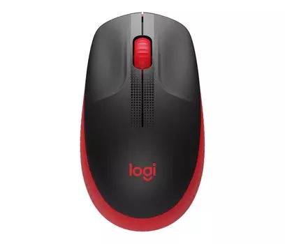 Мышь Logitech M190 красный/черный