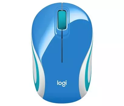 Мышь Logitech Wireless Mini Mouse M187 Blue USB