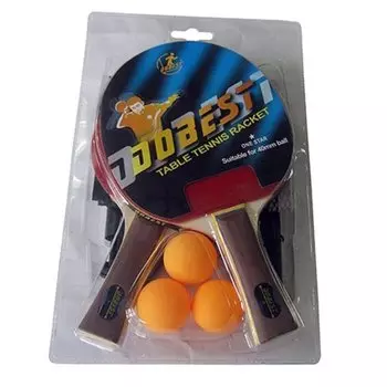 Набор наст тенн DOBEST BR33 0* (2р, 3шар, сетка с крепл, блистер)