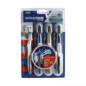 Набор щеток зубных Super Extreme Toothbrush (4ea)