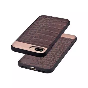 Накладка Comma Croco 2 Leather Case для iPhone 7 PLUS / 8 PLUS - Brown