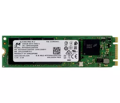 Накопитель SSD Micron 5300 PRO 240Gb (MTFDDAV240TDS)