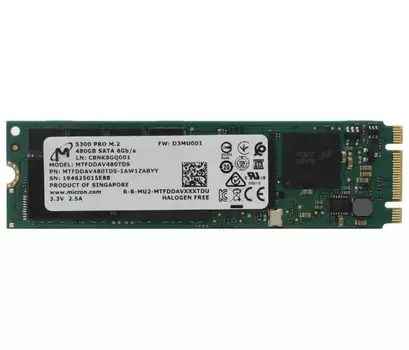 Накопитель SSD Micron 5300 PRO 480Gb (MTFDDAV480TDS)