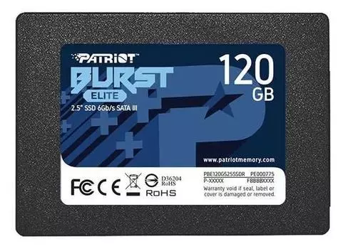 Накопитель SSD Patriot Burst Elite 120Gb (PBE120GS25SSDR)