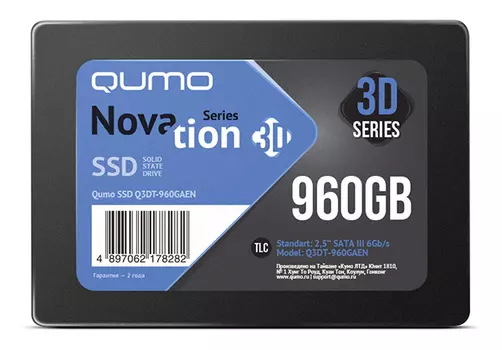 Накопитель SSD Qumo Novation TLC 3D SSD 960Gb (Q3DT-960GAEN)