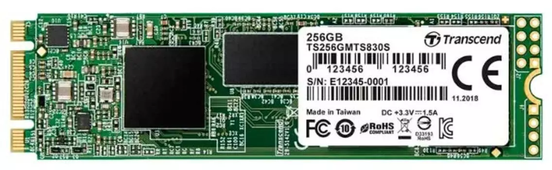 Накопитель SSD Transcend 256GB M.2 2280 (TS256GMTS830S)