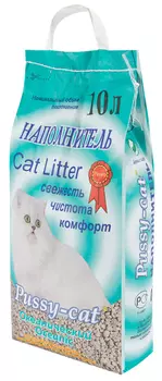 Наполнитель Pussy-cat 10 л Океанический впитывающий