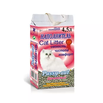 Наполнитель Pussy-cat 4,5 л Древесный