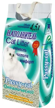 Наполнитель Pussy-cat 4.5 л Океанический впитывающий