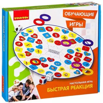 Настольная обучающая игра "Быстрая реакция" Bondibon ВВ2410