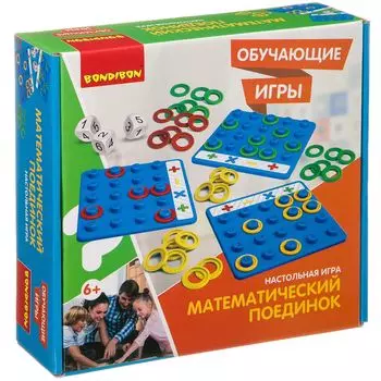 Настольная обучающая игра"Математический поединок"Bondibon ВВ3452