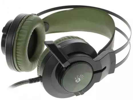 Наушники A4Tech Bloody J450 черный/зеленый
