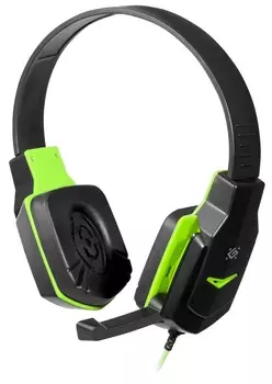 Наушники Defender Warhead G-320 черный+зеленый