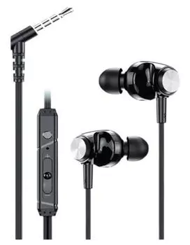 Наушники-гарнитура Lenovo QF310, jack 3,5mm, черные (QXD1B07933)