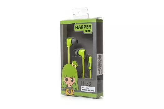 Наушники Harper Kids H-52 Green
