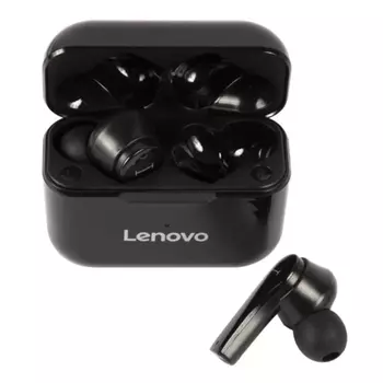 Наушники Lenovo с микрофоном (TWS) QT82, черный (QXD1B07930)