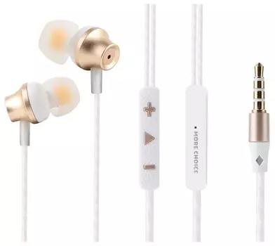 Наушники More Choice P61 White-Gold 4627151190891