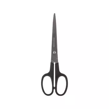 Ножницы BRAUBERG "Standard" 180 мм, классической формы, черные, 237096 (12 шт.)