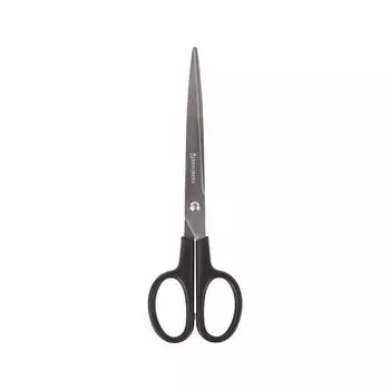Ножницы BRAUBERG "Standard" 205 мм, классической формы, черные, 237097