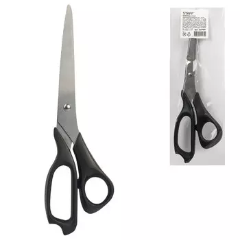 Ножницы STAFF, 210 мм, чёрные, 235460, (12 шт.)