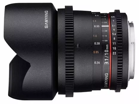 Объектив SAMYANG MF 10mm T3.1 VDSLR Canon