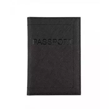 Обложка для паспорта Zinger Ellada CPS-304-3, черная