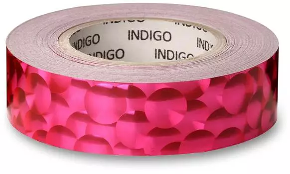 Обмотка для обруча с подкладкой INDIGO 3D BUBBLE, IN155, Розовый, 20мм*14м