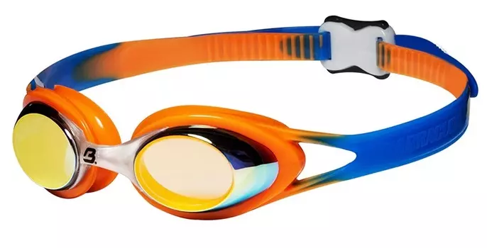 Очки для плавания детские BARRACUDA CARNAVAL, 34710, Оранжево-синие-серый,