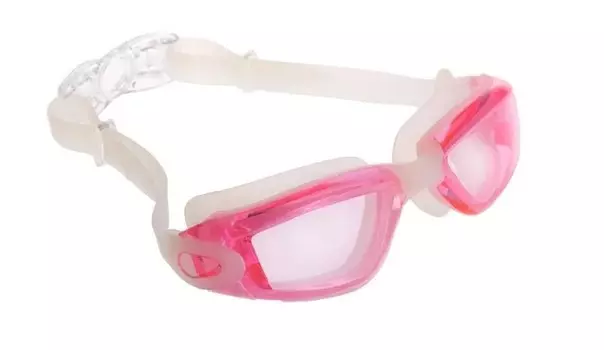 Очки для плавания, серия "Комфорт+", розовые, цвет линзы - прозрачный (Swimming goggles)