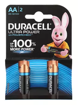 Батарейка Duracell Ultra Power LR6-2BL MX1500 AA (2шт.)