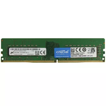 Память DDR4 Crucial 16GB CL19 DR x8 Unbuffered (CT16G4DFD8266)