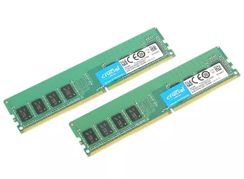 Память DDR4 Crucial 16GB Kit (8GBx2) CL17 SR x8 Unbuffered (CT2K8G4DFS824A)