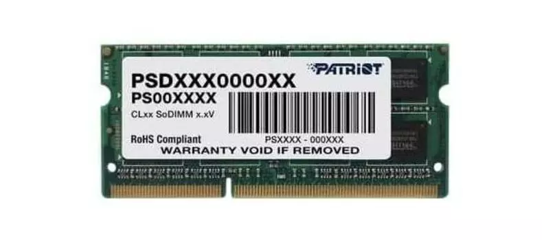 Память оперативная DDR3 Patriot Memory 4Gb 1333MHz (PSD34G1333L2S)