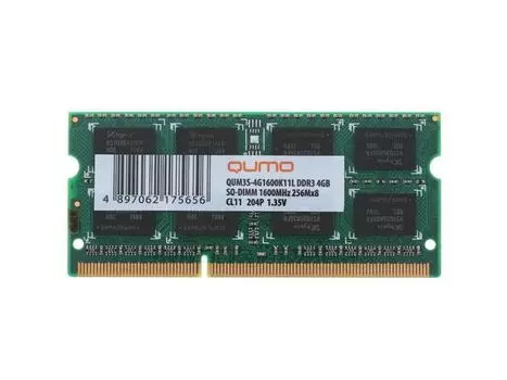 Память оперативная DDR3 Qumo 4Gb 1600MHz (QUM3S-4G1600K11L)