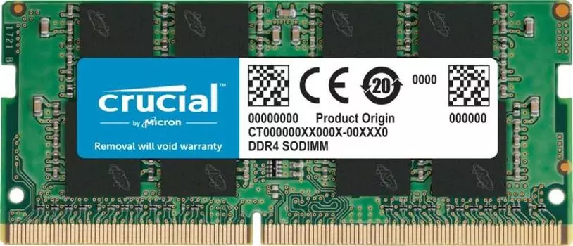 Память оперативная DDR4 Crucial 16Gb 2666MHz (CT16G4SFRA266)