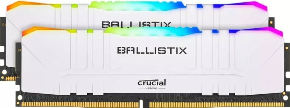 Память оперативная DDR4 Crucial Ballistix 32Gb Kit (16Gbx2) 3000MHz (BL2K16G30C15U4WL) White