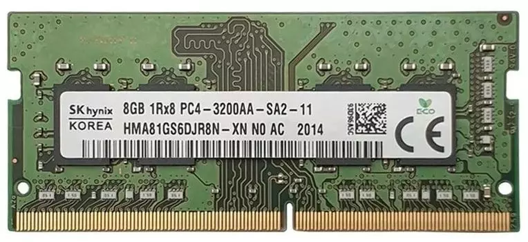 Память оперативная DDR4 Hynix 8Gb 3200MHz (HMA81GS6DJR8N-XN)