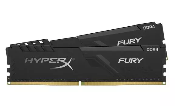 Память оперативная DDR4 Kingston HyperX Fury Black 16Gb (2x8Gb) 3600Mhz (HX436C17FB3K2/16)