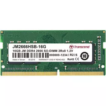 Память оперативная DDR4 Transcend 16Gb 2666MHz (JM2666HSB-16G)