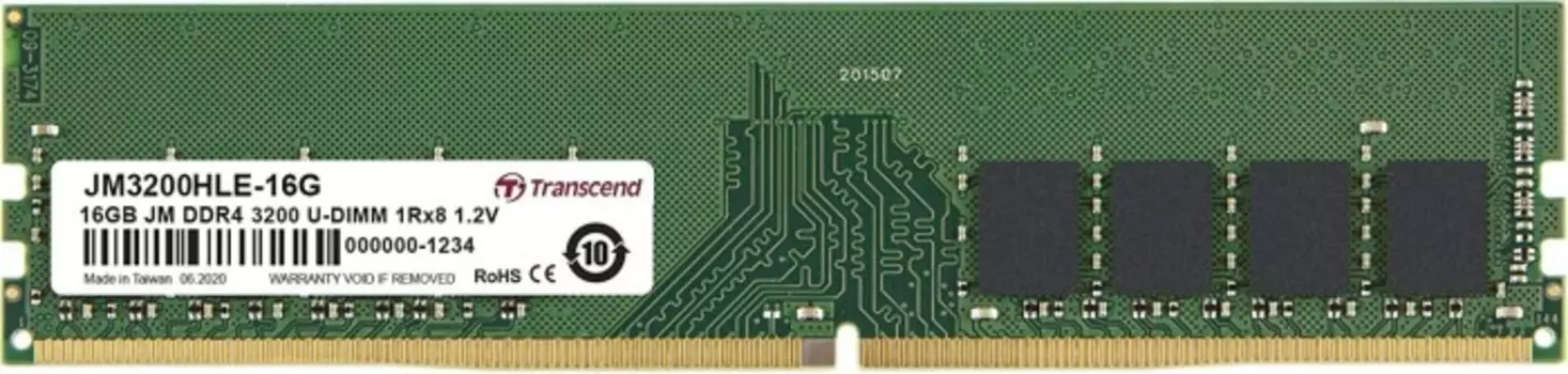 Память оперативная DDR4 Transcend 16Gb 3200MHz (JM3200HLE-16G)