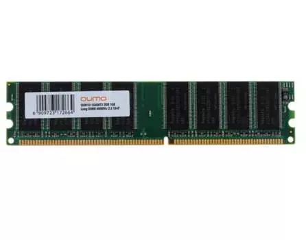 Память оперативная DDR Qumo 1Gb 400MHz (QUM1U-1G400T3)