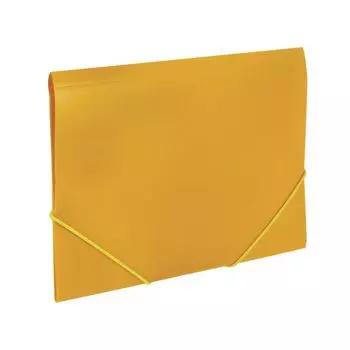 Папка на резинках BRAUBERG Contract, желтая, до 300 листов, 0,5 мм, бизнес-класс, 221800, (10 шт.)
