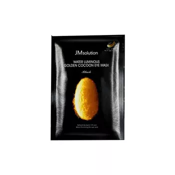 Патчи для глаз Jmsolution с протеинам шелка Golden Cocoon Eye Mask Black 1 блистер (2шт)