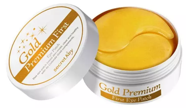 Патчи для кожи вокруг глаз с золотом Secret Key Gold Premium First Eye Patch