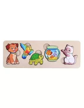 Пазл-рамка Нескучные игры Домашние животные 7996