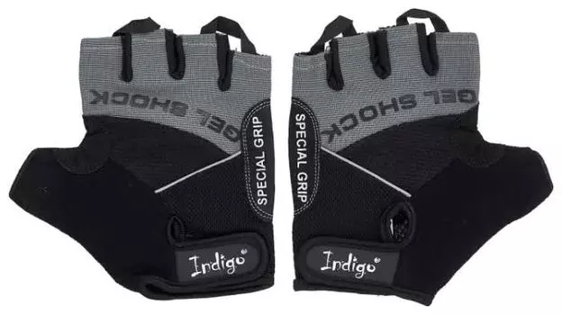 Перчатки для фитнеса INDIGO, SB-16-1576, Серо-черный, L